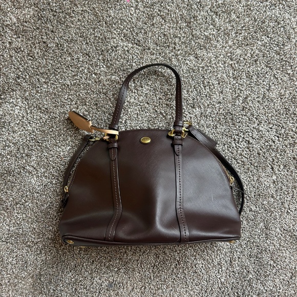 Coach Peyton Leather Dome Satchel - Picture 1 of 10